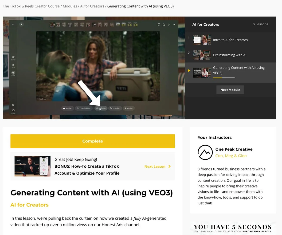AI content generation with VEO3
