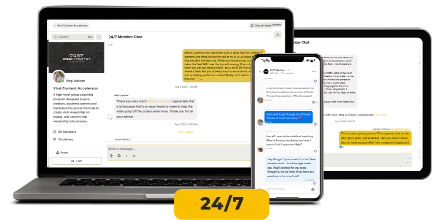 The 24/7 Member Chat: a network of top creators, always on
